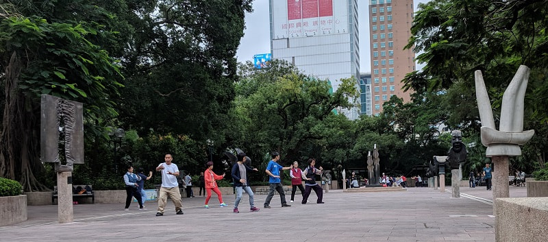 Hong Kong Tai Chi in Kowloon Park