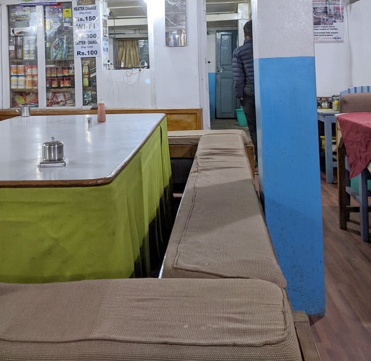 The Dining Room at Himalaya on the Annapurna Base Camp Trek