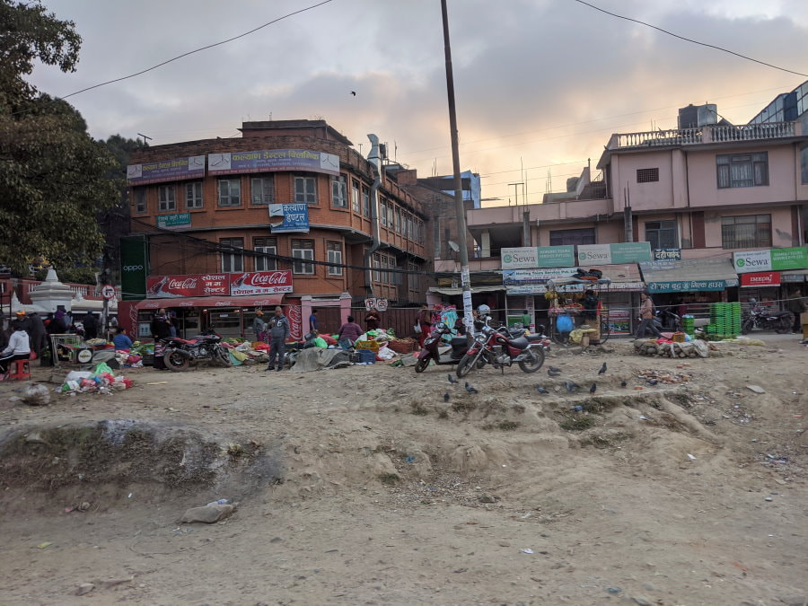 Kathmandu - Unpaved roads were common