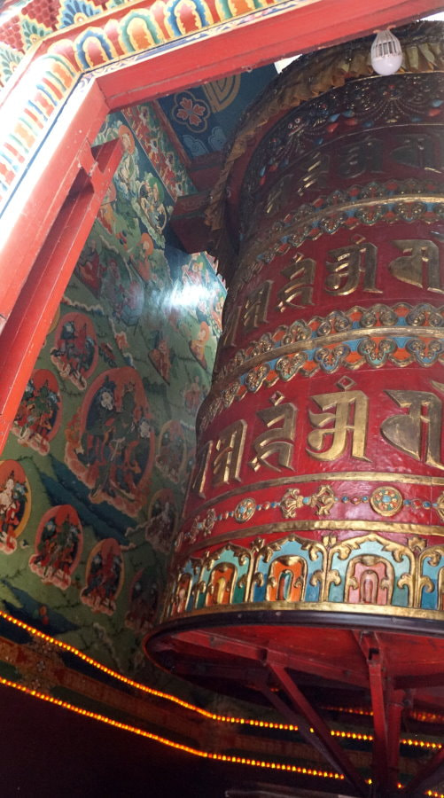 Kathmandu Temple - Giant Prayer Wheel