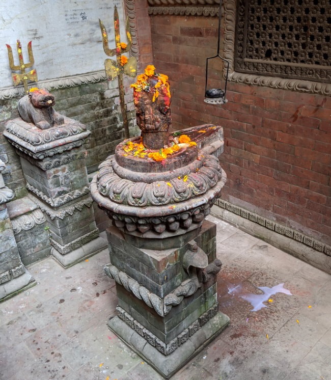 Kathmandu Temple - Milk Offering