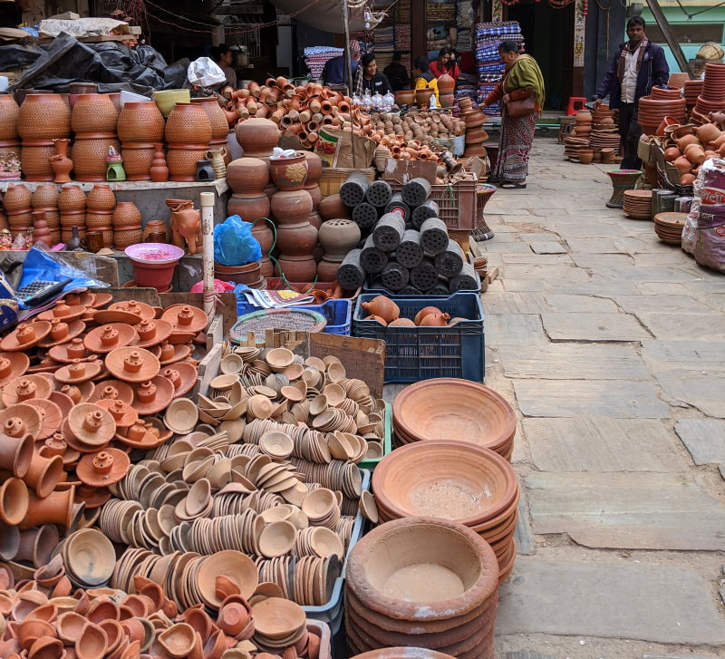 Kathmandu Market - Pottery