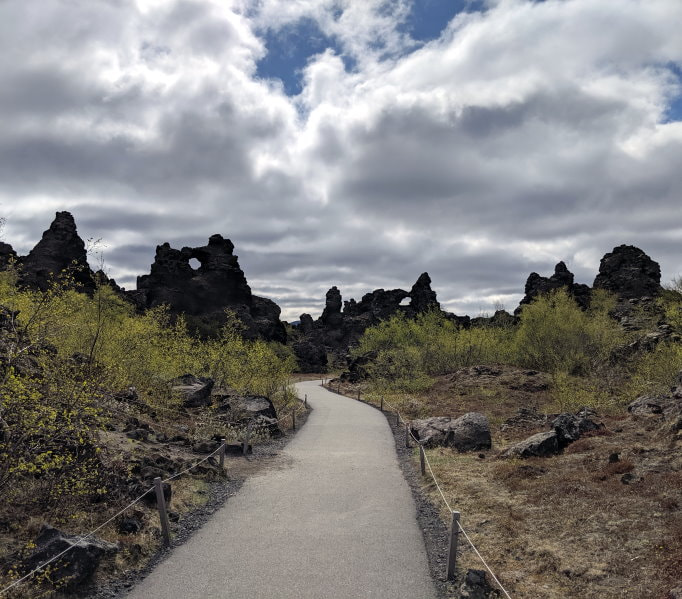 Dimmuborgir Volcanic Formation Stroll or Hike