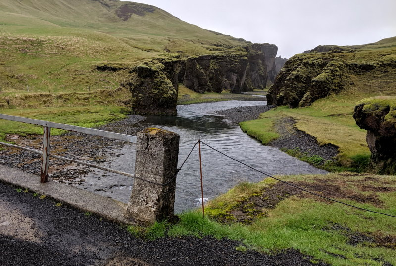 Fjaðrárgljúfur Canyon - Bridge by Main Parking