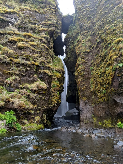 Gljúfrabúi Waterfalls Outside