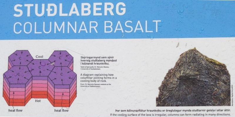 Basalt Column Formation Vatnajökull National Park