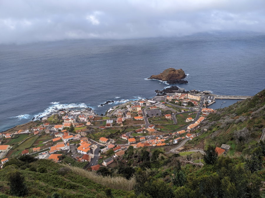 Madeira - Miradouro da Santinha over Porto Moniz