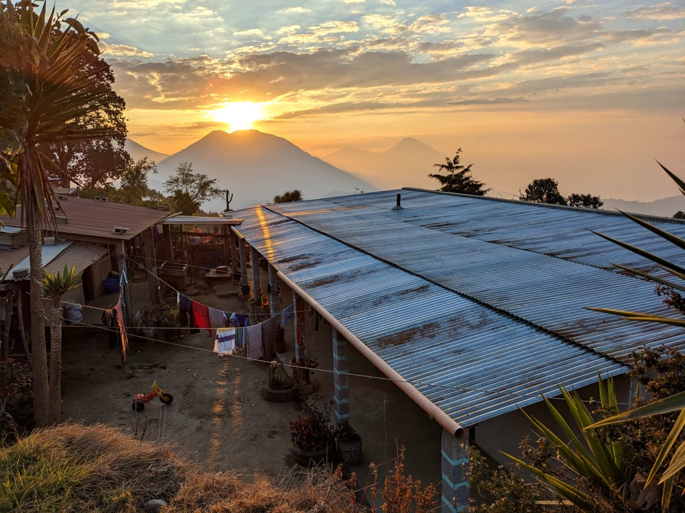 Guatemala Trek - Sunset over Lake Atitlán