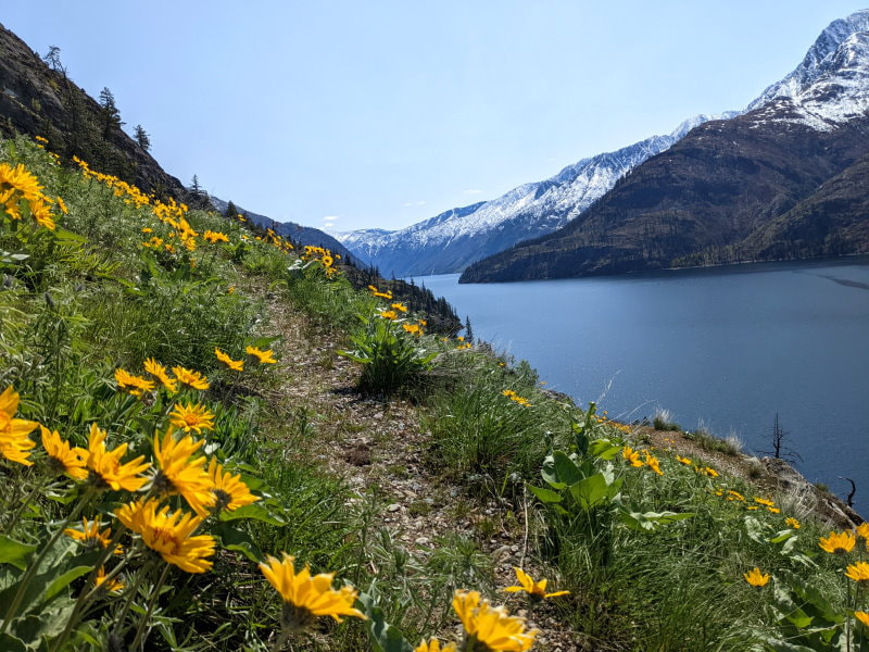 Chelan Lakeshore Trail to Stehekin - Washington State