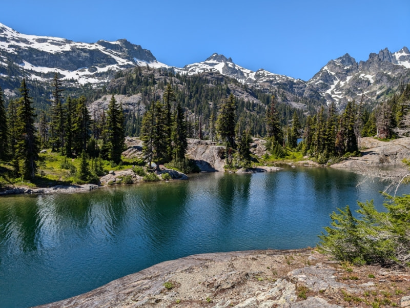 Spectacle Lake - View from the East Side of Spectacle Lake - Washington State