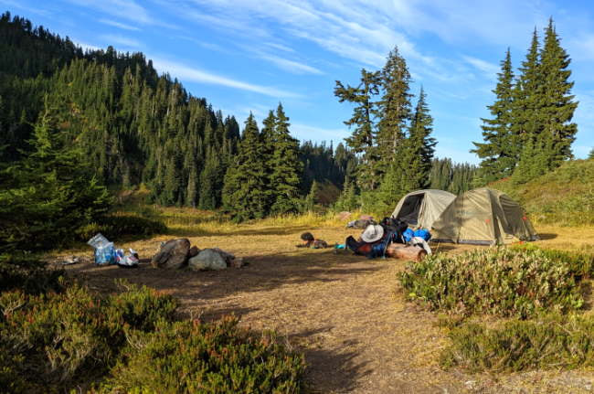 Twin Lakes Campsite - Washington State