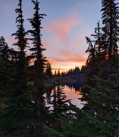 Twin Lakes Sunset - Washington State